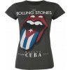 Dámské tričko s potiskem Tričko metal ROCK OFF Rolling Stones Havana Cuba CHAR černá