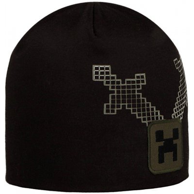 RDX Chlapecká dvojitá čepice Minecraft černá – Zboží Dáma