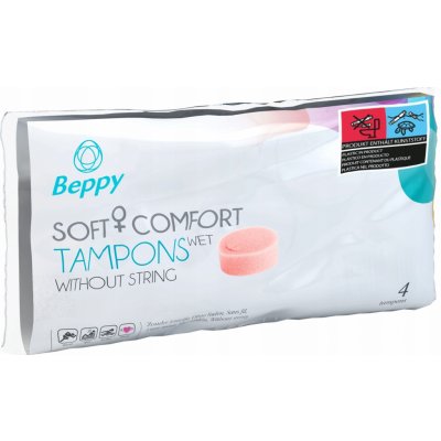 Beppy Tampony Soft& Comfort Tampons Wet 4 ks Růžová