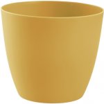 Plastkon květináč Ella matný 21 cm medový – Zboží Mobilmania