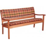 Doppler Sedák na 3-místnou lavici 150x45x6 cm, káro terakota – Zboží Dáma