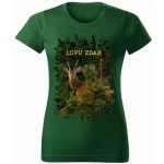 Moon River Lovu Zdar srnec II dámské tričko pro myslivce lahvově zelené – Hledejceny.cz