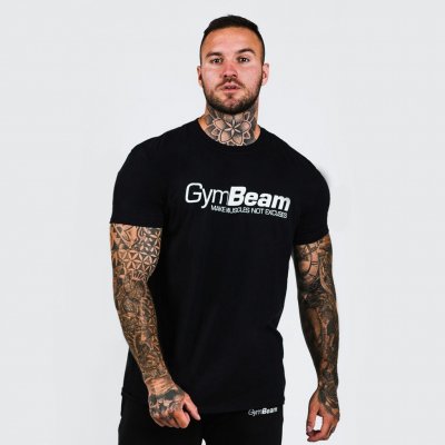 GymBeam tričko Grow Black černá – Zboží Mobilmania