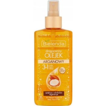 Bielenda Precious Oil 3 in 1 Argan pěsticí olej na tvář tělo a vlasy Beautification Rejuvenation Regeneration 150 ml