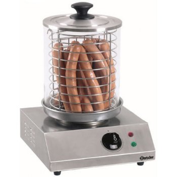 Bartscher Ohřívač párků Hot Dog hranatý 280 x 280 x 355 mm - 0,8 kW / 230 V - 5,2 kg