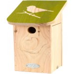 Esschert Design Budka Diapozitiv Sýkora Modřinka 15 x 15 x 28 cm přírodní – Hledejceny.cz
