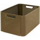 Úložný box CURVER Úložný box "RATTAN STYLE2"- L - dark mocha