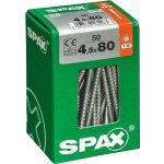 Spax Wirox Univerzální vrut T-Star plus, ø 4,5 × 80 mm, TX20, zápustná hlava, 50 ks 4191010450807 – Hledejceny.cz