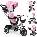 ECOTOYS 2v1 s otočným sedadlem a skládací střechou růžová – Zboží Mobilmania