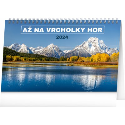 Stolní Až na vrcholky hor 23,1 x 14,5 cm 2024 – Zboží Mobilmania