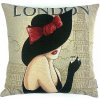 Dekorační povlak na polštáře Artica Gobelínový lady london 45 x 45 cm