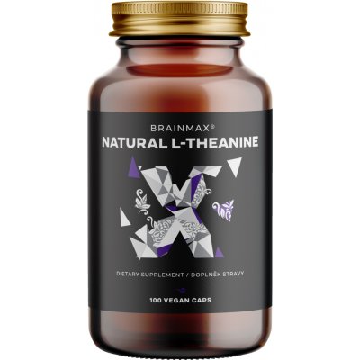 BrainMax Natural L-Theanine 100 rostlinných kapslí – Hledejceny.cz