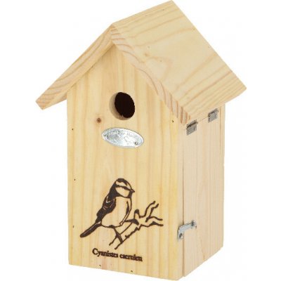 Esschert DesignBudka Best for Birds pro sýkorkou modřinku 12 x 26 cm přírodní – Sleviste.cz