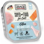 MAC's Kitten krůtí maso kuřecí maso a losos 16 x 100 g – Sleviste.cz