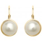 JVD Dámské stříbrné pozlacené klasické náušnice s perlami SVLE0844XH2G100 – Sleviste.cz