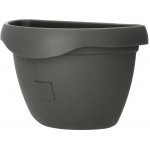Plastia květináč samozavlažovací Siesta na zeď 29 cm antracit – Hledejceny.cz