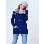 Dámský svetřík na knoflíky SELMA tmavě-modrý – Zbozi.Blesk.cz