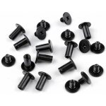 Sedlářský nýt šroubovací Ø10 mm - černý lak (10 pár) – Hledejceny.cz