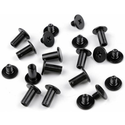 Sedlářský nýt šroubovací Ø10 mm - černý lak (10 pár) – Hledejceny.cz