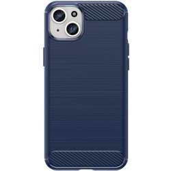 Pouzdro MG Carbon iPhone 15 Plus, modré