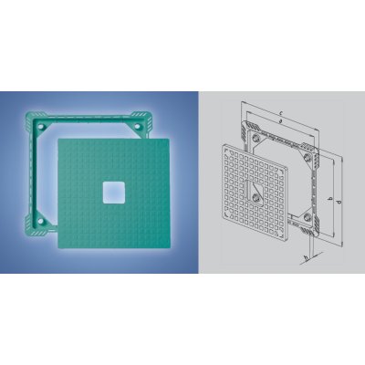 Den Braven Dvířka pod obklad PVC, 300 x 300 mm, plastová bílá – Sleviste.cz