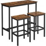 SONGMICS Barový set VASAGLE II černo-hnědý – Sleviste.cz