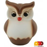 Pokladnička sova malá bílo hnědá 16 cm – Zbozi.Blesk.cz