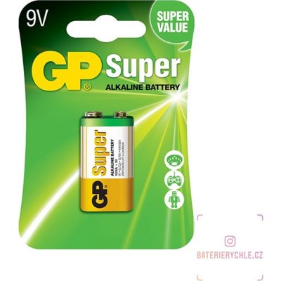 GP Super Alkaline 9V 1ks 1013511000 – Zboží Mobilmania