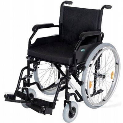 RF-1 Cruiser Černý 48cm Ocelový invalidní vozík – Zboží Dáma