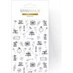 Starnails 2D vodolepky/obtisky PREMIUM J318 – Zboží Dáma