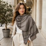 Šál Pašmína SHAKIRA Dark Grey – Hledejceny.cz