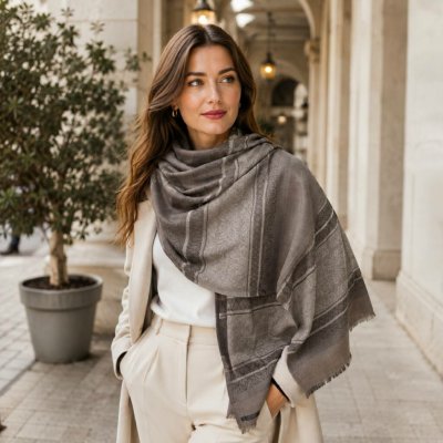 Šál Pašmína SHAKIRA Dark Grey – Hledejceny.cz