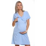 Diskrétní kojící košilka do porodnice 1C2347 modrá – Zboží Dáma