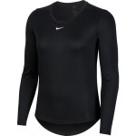 Nike Dri-FIT One Women's Standard Fit Top black/white – Sleviste.cz