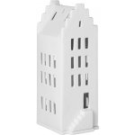 räder Porcelánový svícen domeček Gable House 20 cm, bílá barva, porcelán – Zboží Dáma