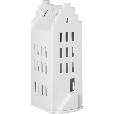 räder Porcelánový svícen domeček Gable House 20 cm, bílá barva, porcelán – Zboží Dáma