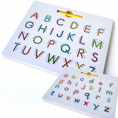 Wat14 Magnetická psací tabulka MagPad oboustranná abeceda – Zboží Dáma
