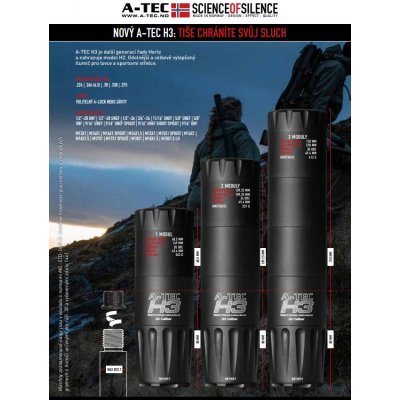 A Tec H3, 3 .30" 7,62mm na závit M14x1mm – Zboží Dáma