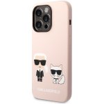 Karl Lagerfeld and Choupette Liquid Silicone Apple iPhone 14 Pro Max růžové – Zbozi.Blesk.cz