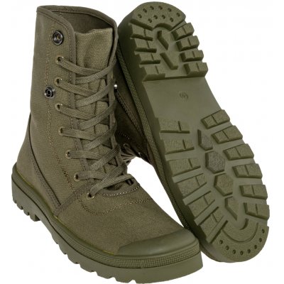 Brandit Military Canvas Sneaker High olivové – Zboží Dáma
