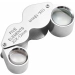 TFY XX-1018 Mini lupa stříbrná 12 mm 20x 18 mm 10x – Zboží Mobilmania