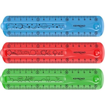 Keyroad 337388 pravítko ohebné Flexi 15 cm / mix barev – Zbozi.Blesk.cz