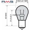 Autožárovka RMS 246510195 P21W BA15S 12V 21W