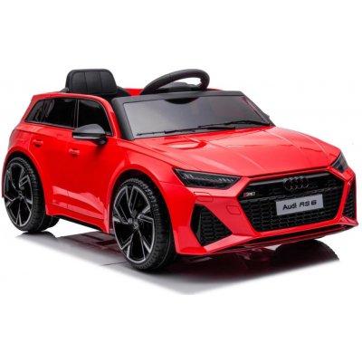 Trendie Audi RS 6 Elektrické autíčko červená – Zboží Mobilmania