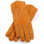 kožešinové zimní rukavice hnědé