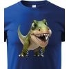 Dětské tričko dětské triko Tyrannosaurus-rex, modrá