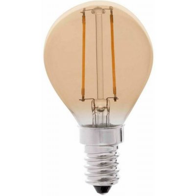 FARO LED žárovka G45 E14 2W filament AMBER 2200K – Zboží Mobilmania