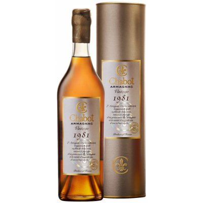 Chabot armagnac Vintage 1981 40% 0,7 l (tuba) – Zboží Mobilmania