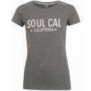 SoulCal Logo T Shirt Ladies Pink Marl