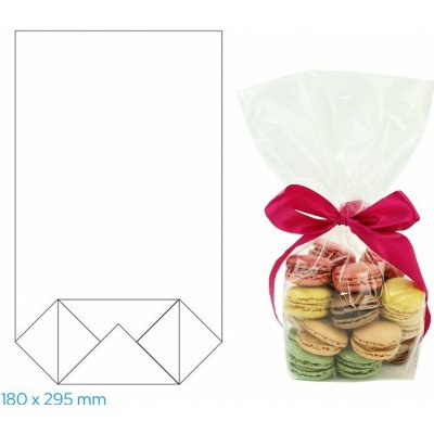 Dárkový sáček 18 × 29,5 cm celofán transparentní 1 ks – Zboží Živě